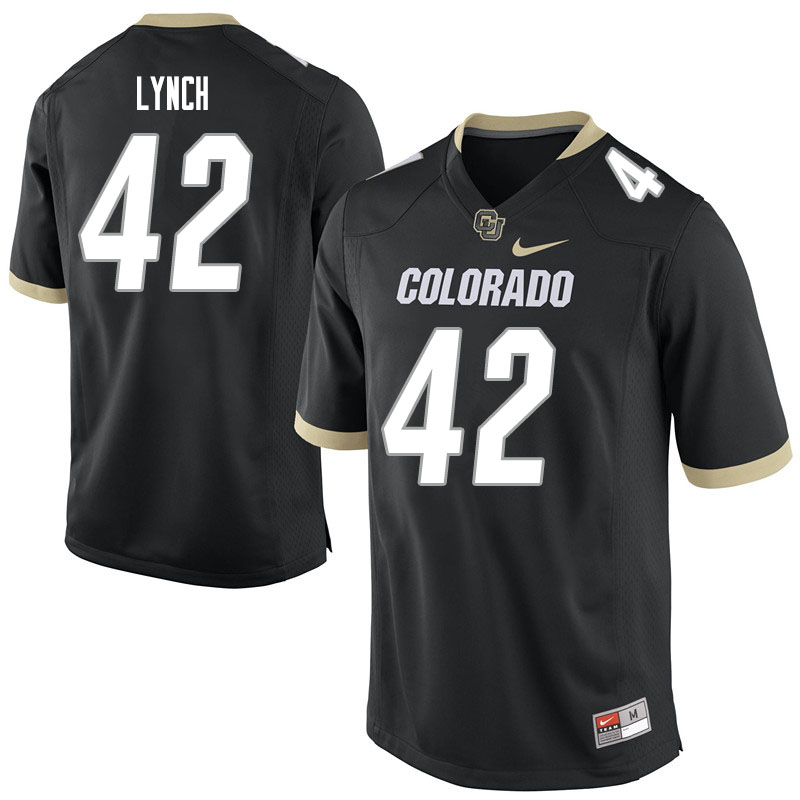 Men #42 Devin Lynch Colorado Buffaloes College Football Jerseys Sale-Black